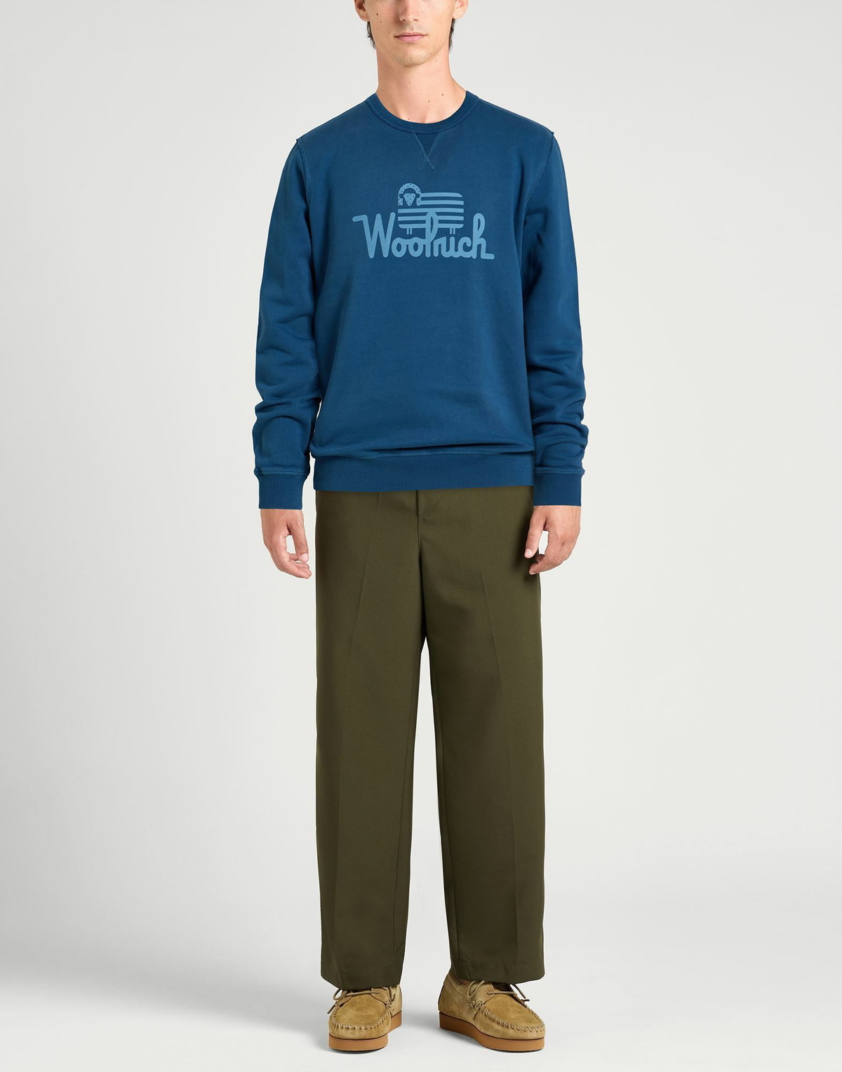 Woolrich Mens Sweatshirt Slate in Blue