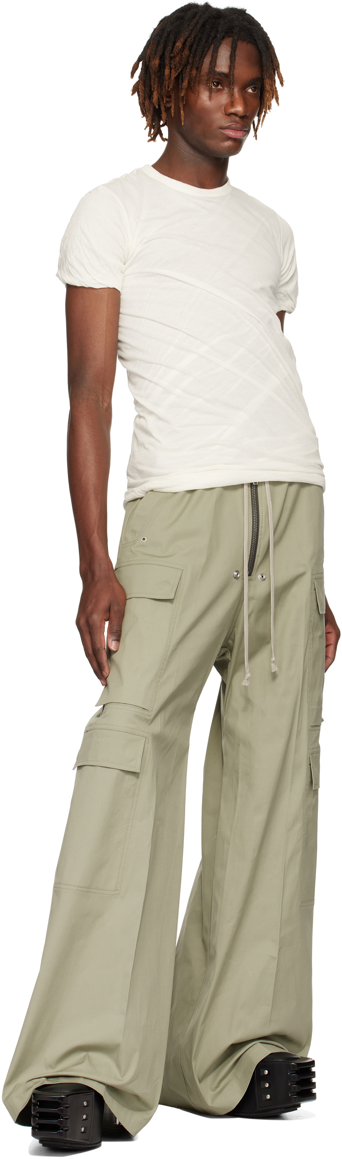 Rick Owens White Hollywood Double SS T-shirt Rick Owens