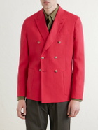 Paul Smith - Double-Breasted Linen Blazer - Red