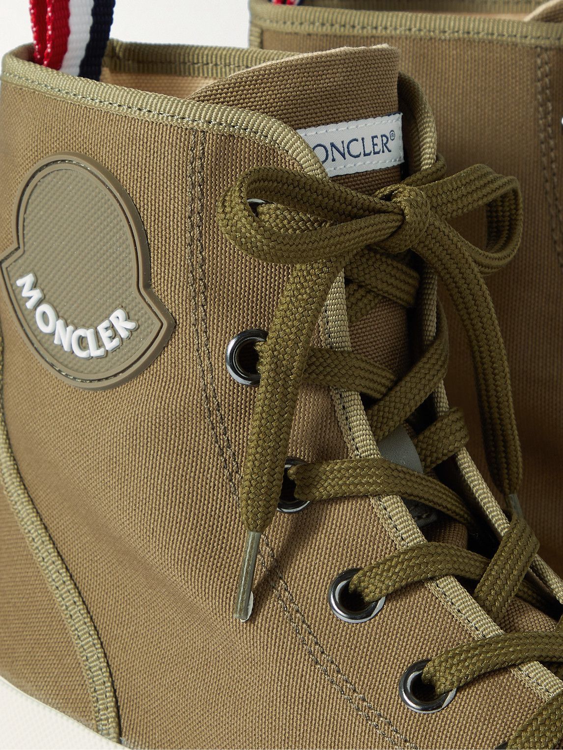 Moncler - Desertyx Rubber-Trimmed Canvas Boots - Green Moncler