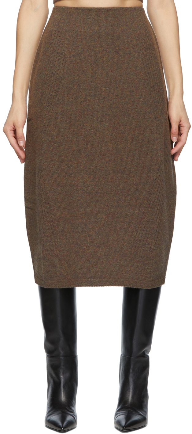 LOW CLASSIC Wool Wholegarment Cocoon Skirt Low Classic