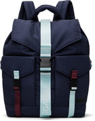 GANNI Navy Tech Backpack