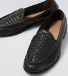 Bottega Veneta Silenzio Intrecciato leather loafers