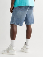 Acne Studios - Belted Distressed Denim Shorts - Blue