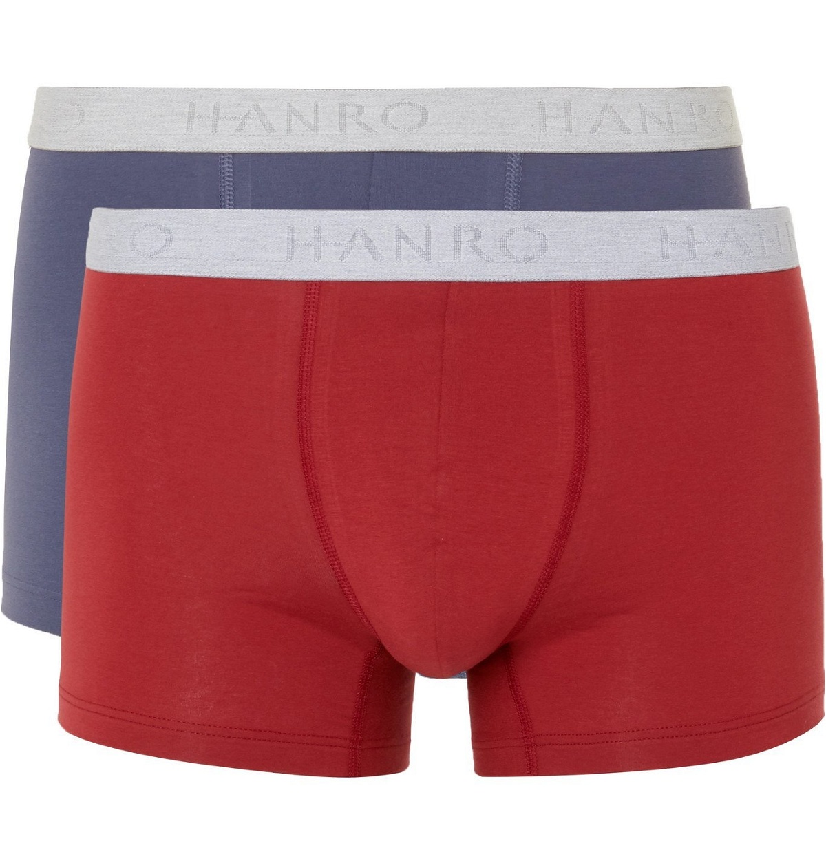 Photo: Hanro - Two-Pack Stretch-Cotton Boxer Briefs - Multi