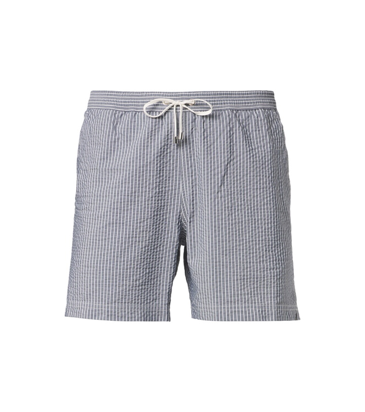 Photo: Sunspel Striped swim trunks