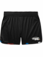 Missoni - Straight-Leg Logo-Embroidered Printed Mesh Shorts - Black