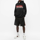 Gucci Men's Geometric Block Logo Hoody in Black