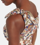 SIR - Bettina floral linen crop top