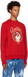 Casablanca Red Emblem De Cygne Sweatshirt