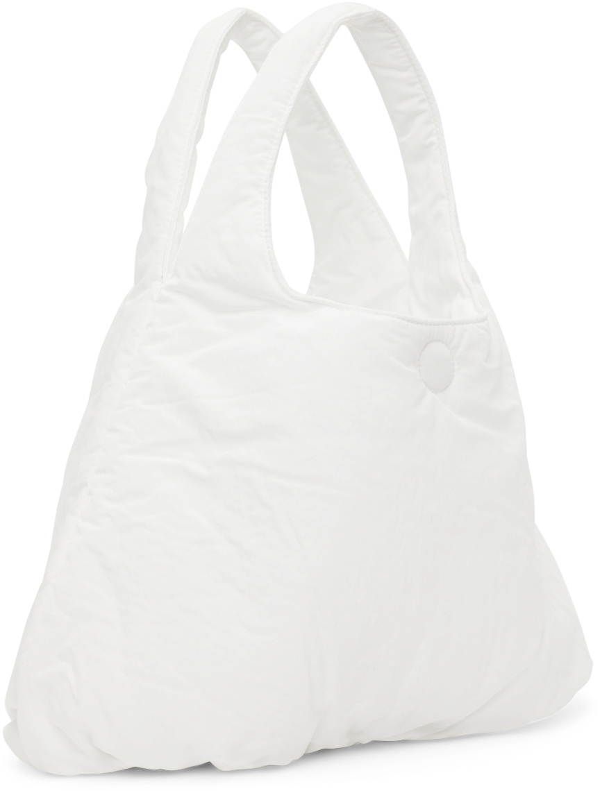 AMOMENTO White Small Padded Tote Bag AMOMENTO
