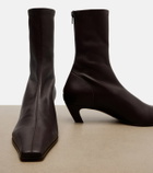 Khaite Arizona leather ankle boots