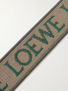 Loewe - Anagram Leather-Trimmed Webbing-Jacquard Bag Strap