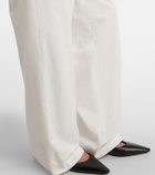 The Row Fadry cotton gabardine wide-leg pants