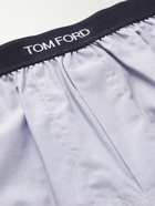 TOM FORD - Cotton Boxer Shorts - Gray