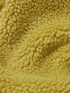 Folk - Puzzle Webbing-Trimmed Fleece Hooded Jacket - Yellow