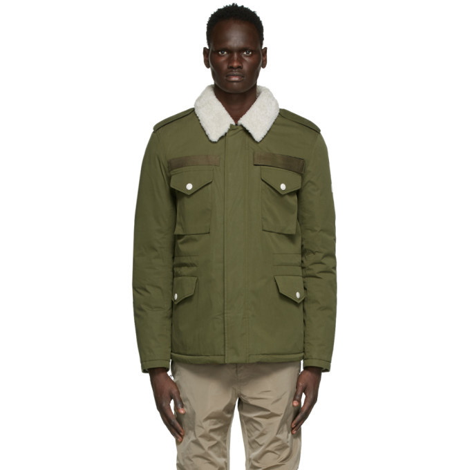 Quilted And Shearling Coat in Green - Yves Salomon