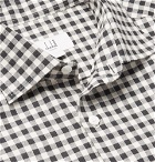 Dunhill - Slim-Fit Gingham Cotton-Flannel Shirt - Men - Gray