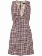 ETRO Wool Blend Suiting Sleeveless Mini Dress