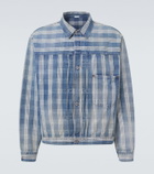 A.Presse No.213 checked denim jacket