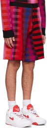 AGR Red Merino Wool Shorts