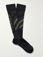 Fusalp - Logo-Jacquard Tech-Mesh Ski Socks - Green