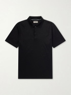 Canali - Cotton-Jersey Polo Shirt - Black