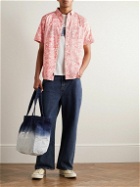 Faherty - Playa Button-Down Collar Floral-Print Organic Cotton-Blend Shirt - Pink