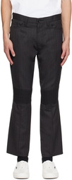 Junya Watanabe Gray Ruched Trousers