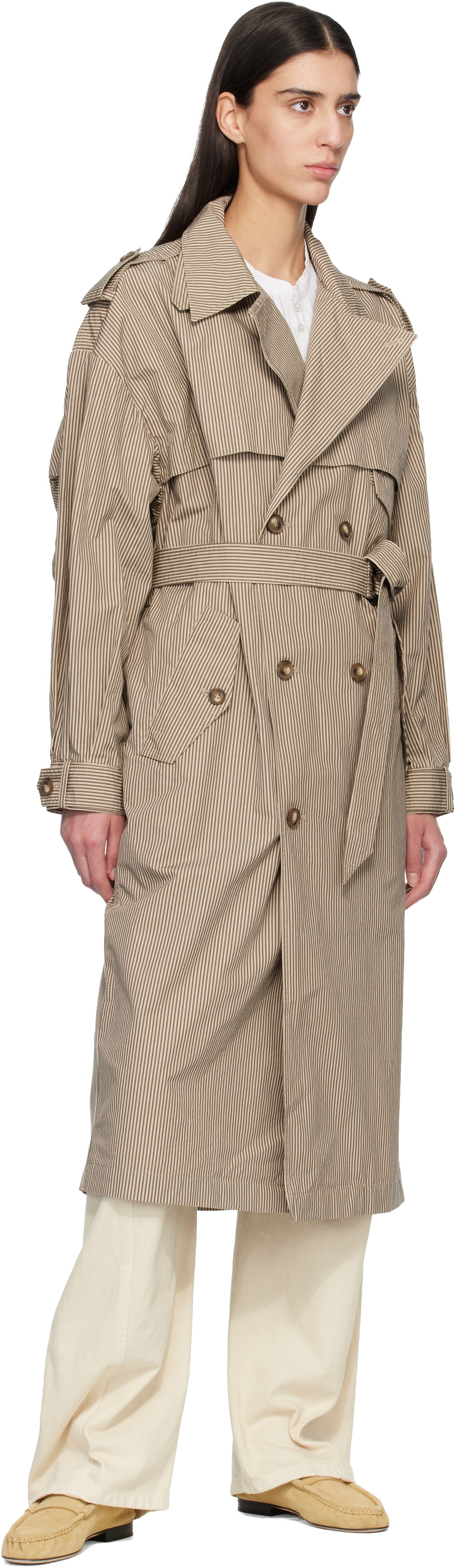 Isabel Marant Etoile Beige Chilma Trench Coat