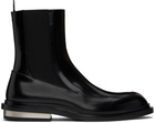 Jil Sander Black Ankle Chelsea Boots