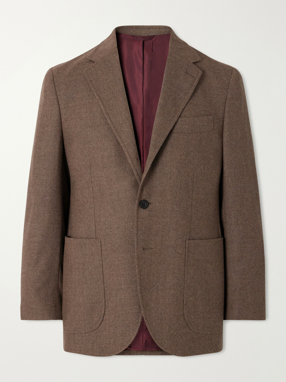 Rubinacci - Virgin Wool-Flannel Suit Jacket - Brown