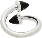 Stolen Girlfriends Club Silver & Black Twisted Menace Ring