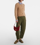 Polo Ralph Lauren Polo ID Mini suede shoulder bag