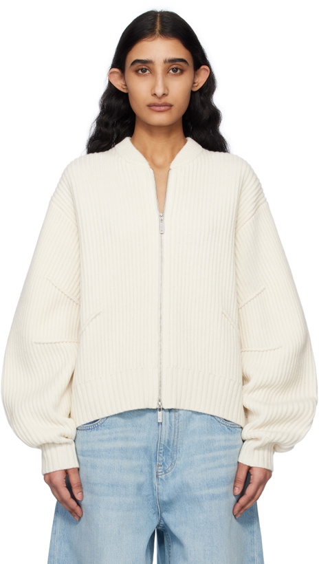 Photo: Helmut Lang Off-White Apex Zip Sweater