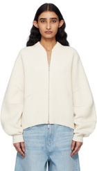 Helmut Lang Off-White Apex Zip Sweater