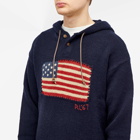 Polo Ralph Lauren Men's Flag Knitted Hoodie in Navy