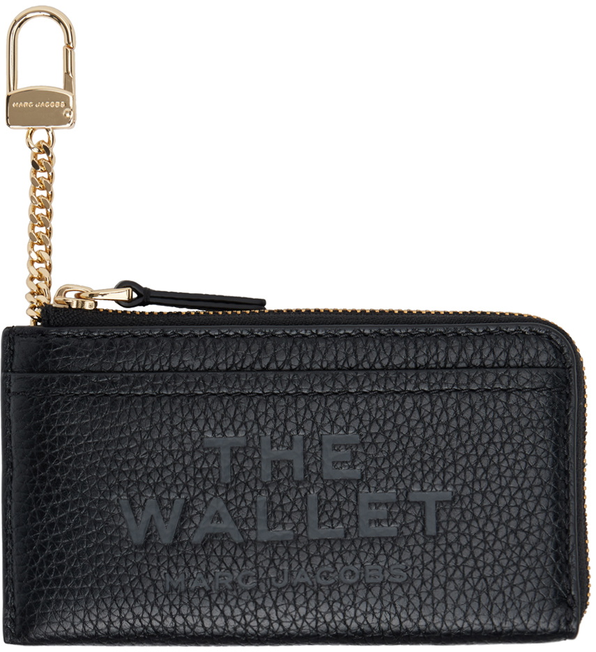 Marc Jacobs Black 'The Leather Top Zip Multi' Wallet Marc Jacobs