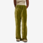 DONNI. Women's Velvet Simple Pants in Martini