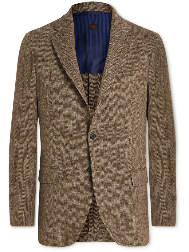 Photo: MP Massimo Piombo - Andy Herringbone Virgin Wool Blazer - Unknown