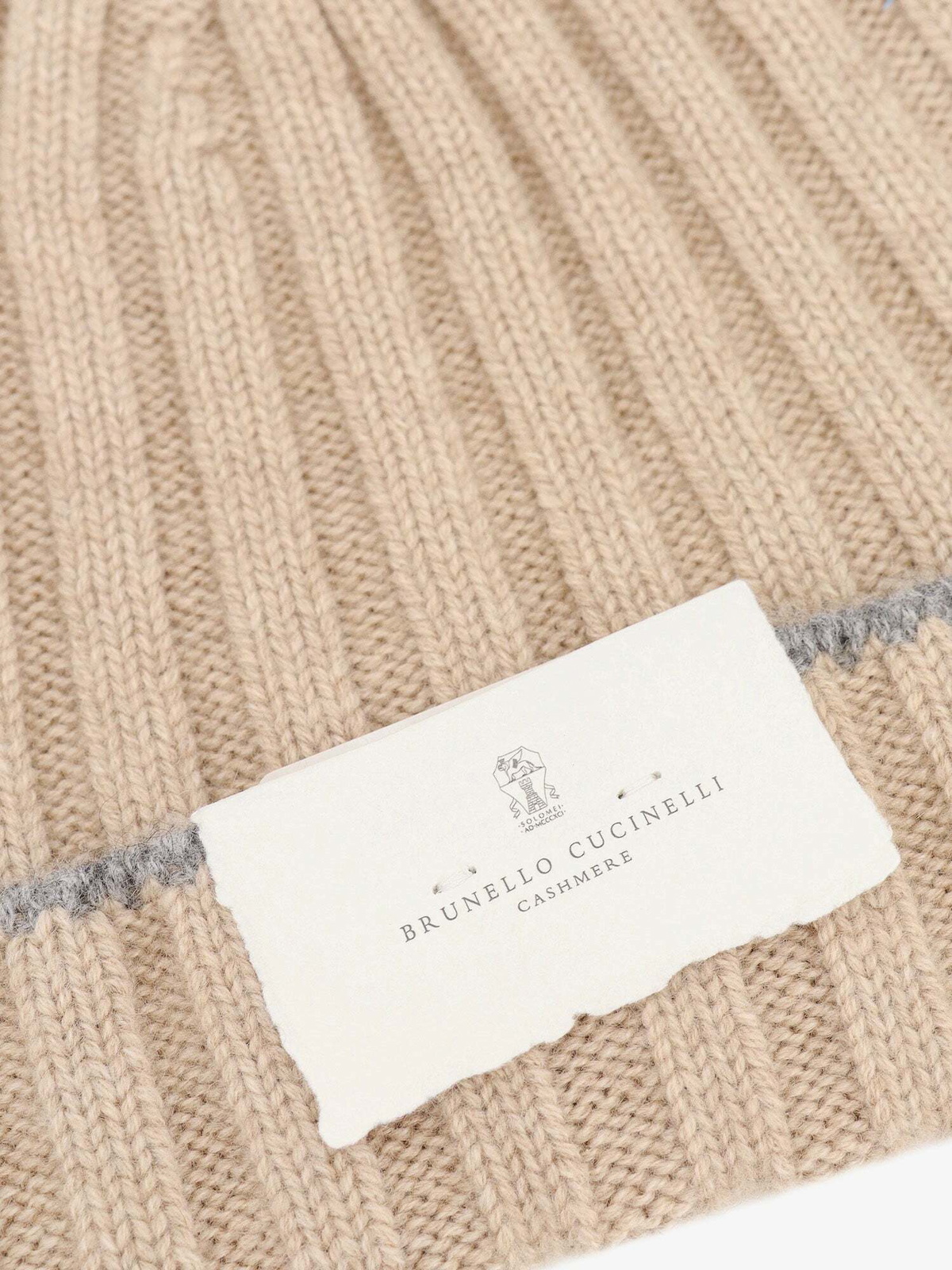 VIP【関税送料無料】希少 BRUNELLO CUCINELLI BEIGE COTTON HAT Brunello Cucinelli - Beige & Black Two Tone Hat