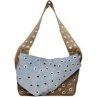 SC103 Blue & Brown Record Messenger Bag