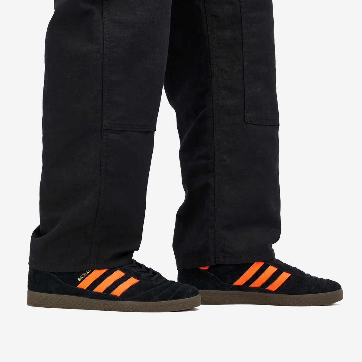 スニーカー adidas Gazelle Team Black Orange II0006 II0006 adidas Originals Gazelle Team Core Black Solar Orange