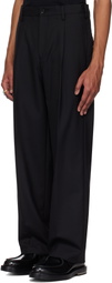 Khoki Black Skirt-Layered Trousers