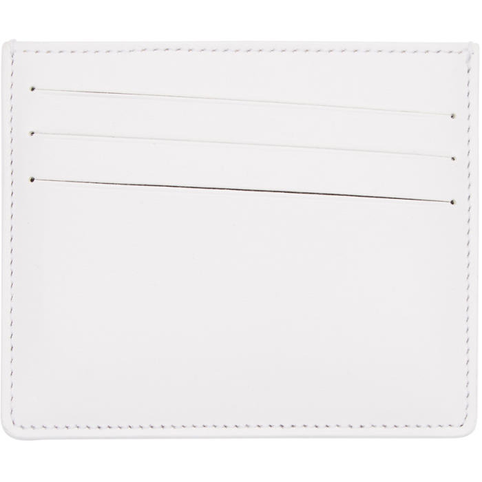 Photo: Maison Margiela White Plain Leather Card Holder