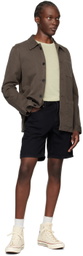 Nudie Jeans Black Seth Denim Shorts