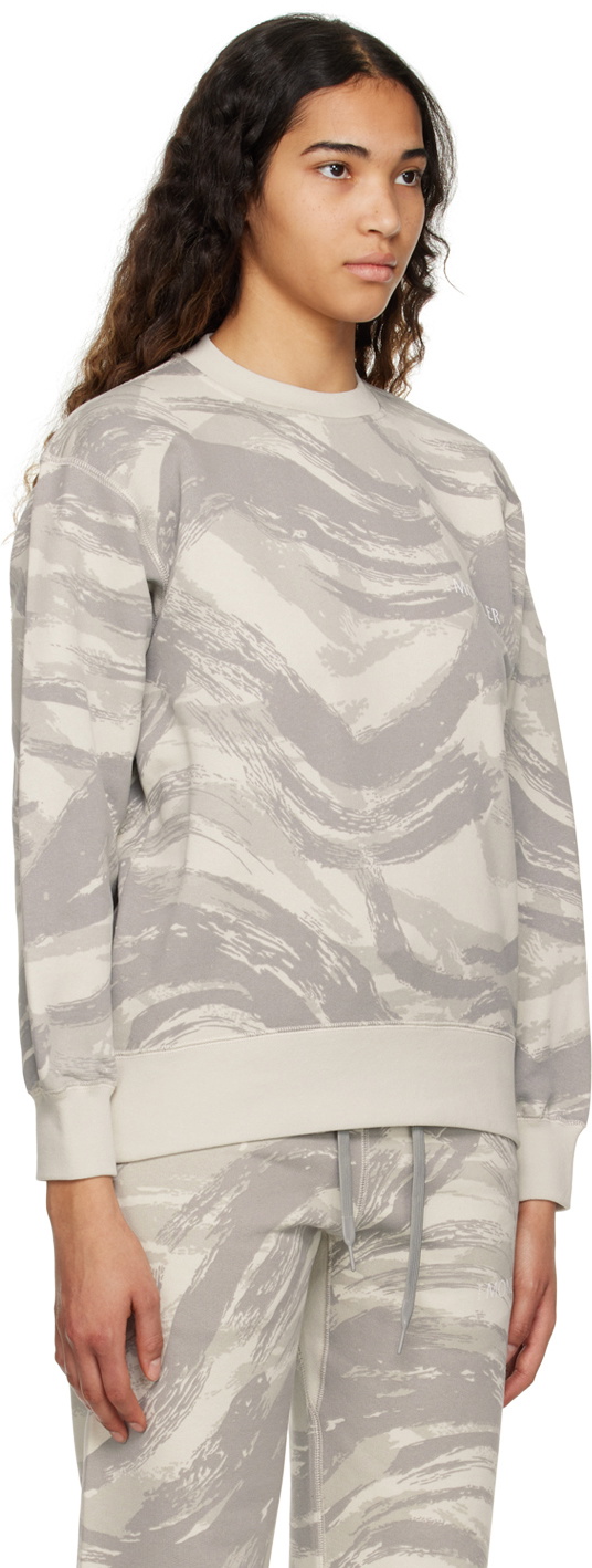 Moncler Genius 4 Moncler HYKE Gray Printed Sweatshirt
