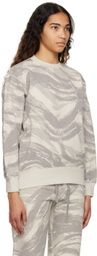 Moncler Genius 4 Moncler HYKE Gray Printed Sweatshirt