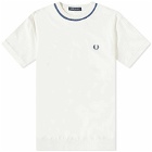 Fred Perry Authentic Men's Crew Neck Pique T-Shirt in Ecru