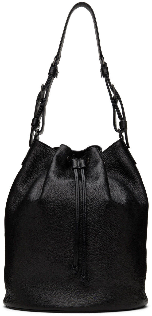 Y's Black Drawstring Shoulder Bag